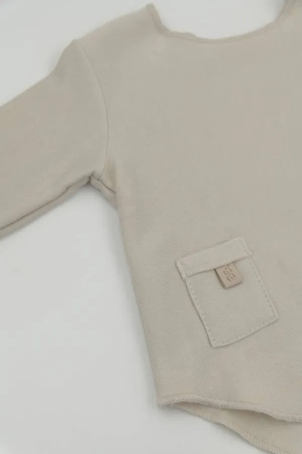 Camisa pura de manga larga - CAQUIS CLARO 527 - Imagen 2