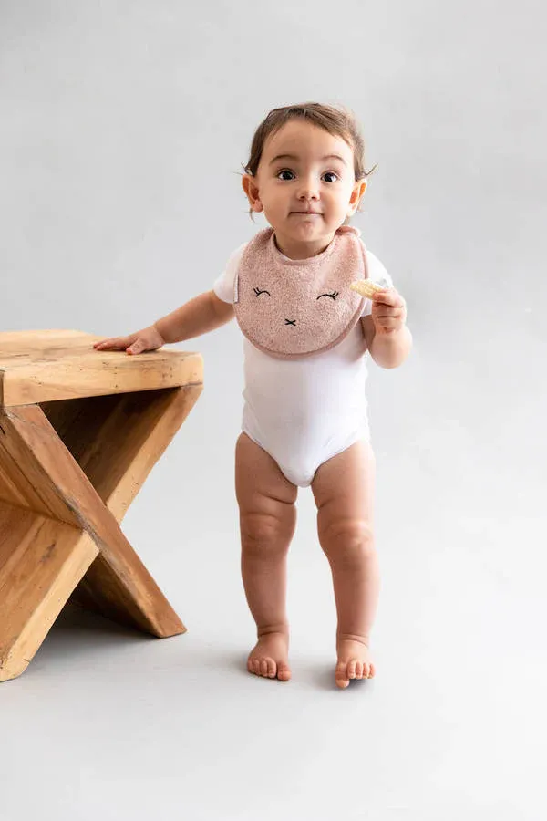 Babero de toalla - ROSA 04 - Imagen 4