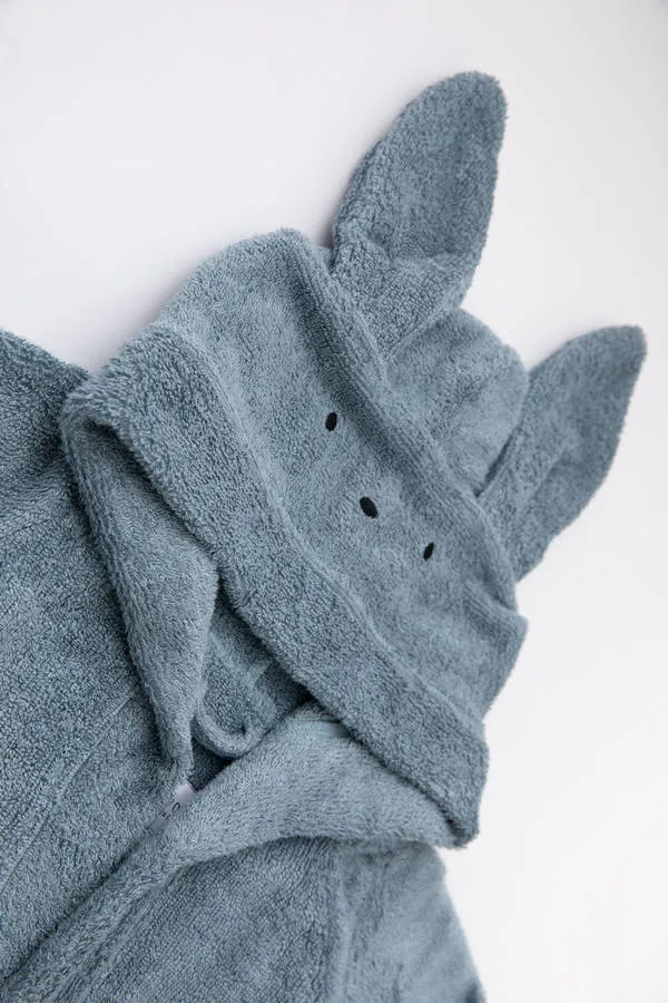 Albornoz para bebé - AZUL 07 - Imagen 3