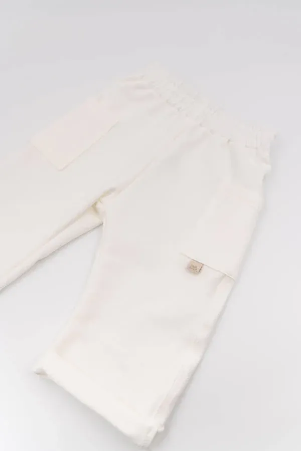 Pantalones con bolsillos laterales para niños - JEANS WHITE 811 - Imagen 2