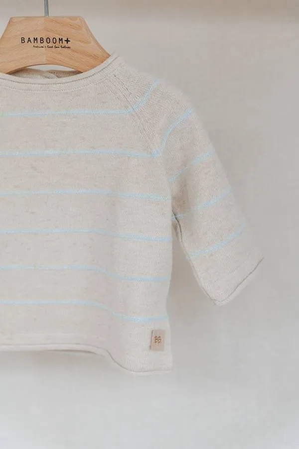 Jersey de rayas niño/niña - Azul claro 03 - Imagen 2