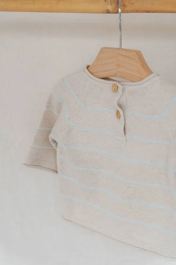 Jersey de rayas niño/niña - Azul claro 03 - Imagen 3